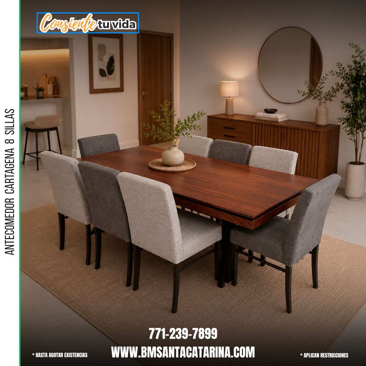 Antecomedor Cartagena 8 Sillas