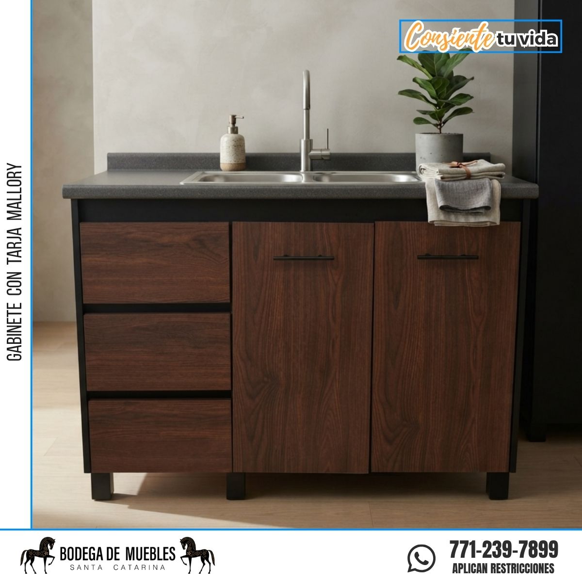 GABINETE CON TARJA MALLORY